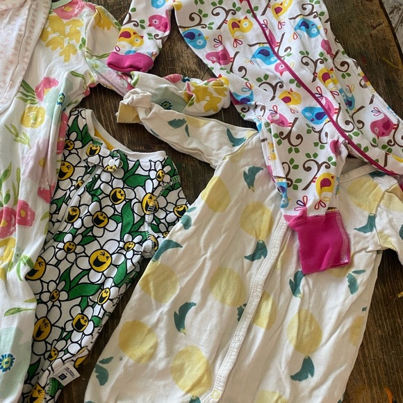 17 long sleeve/long pants ( some footed) baby GIRL one pieces💗👶🏻💗3 NWT - Picture 3 of 12